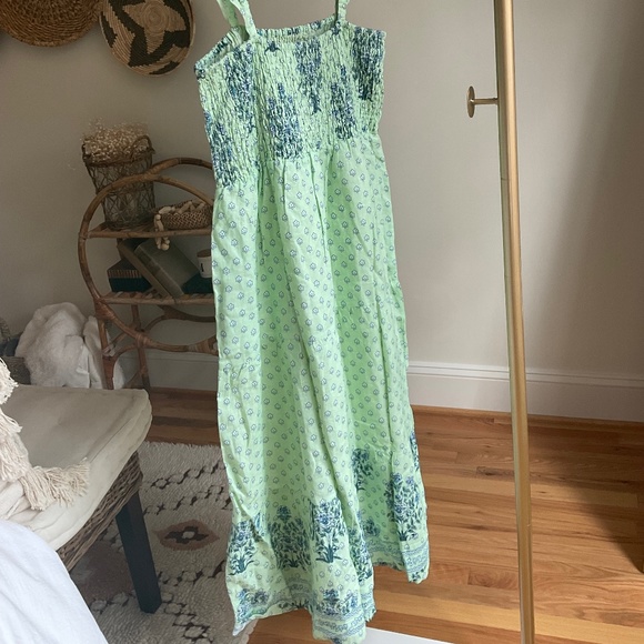 ROLLER RABBIT Yarrow Doe Linen Dress In Mint Size L - Picture 14 of 16